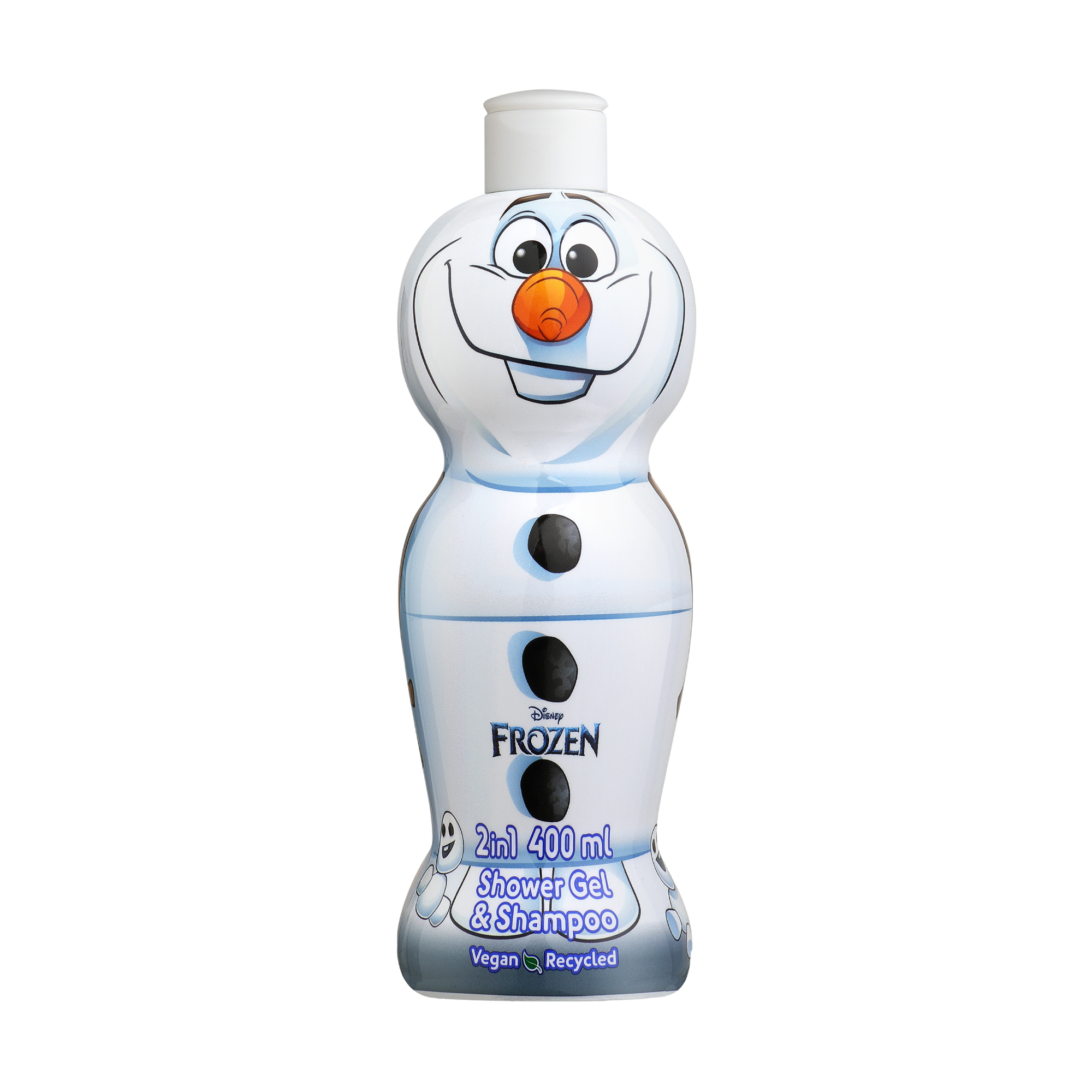 Дитячий шампунь-гель 2 в 1 для волосся та тіла Air-Val International Disney Frozen II Olaf Shower Gel &amp; Shampoo 2 In 1 1D, 400 мл