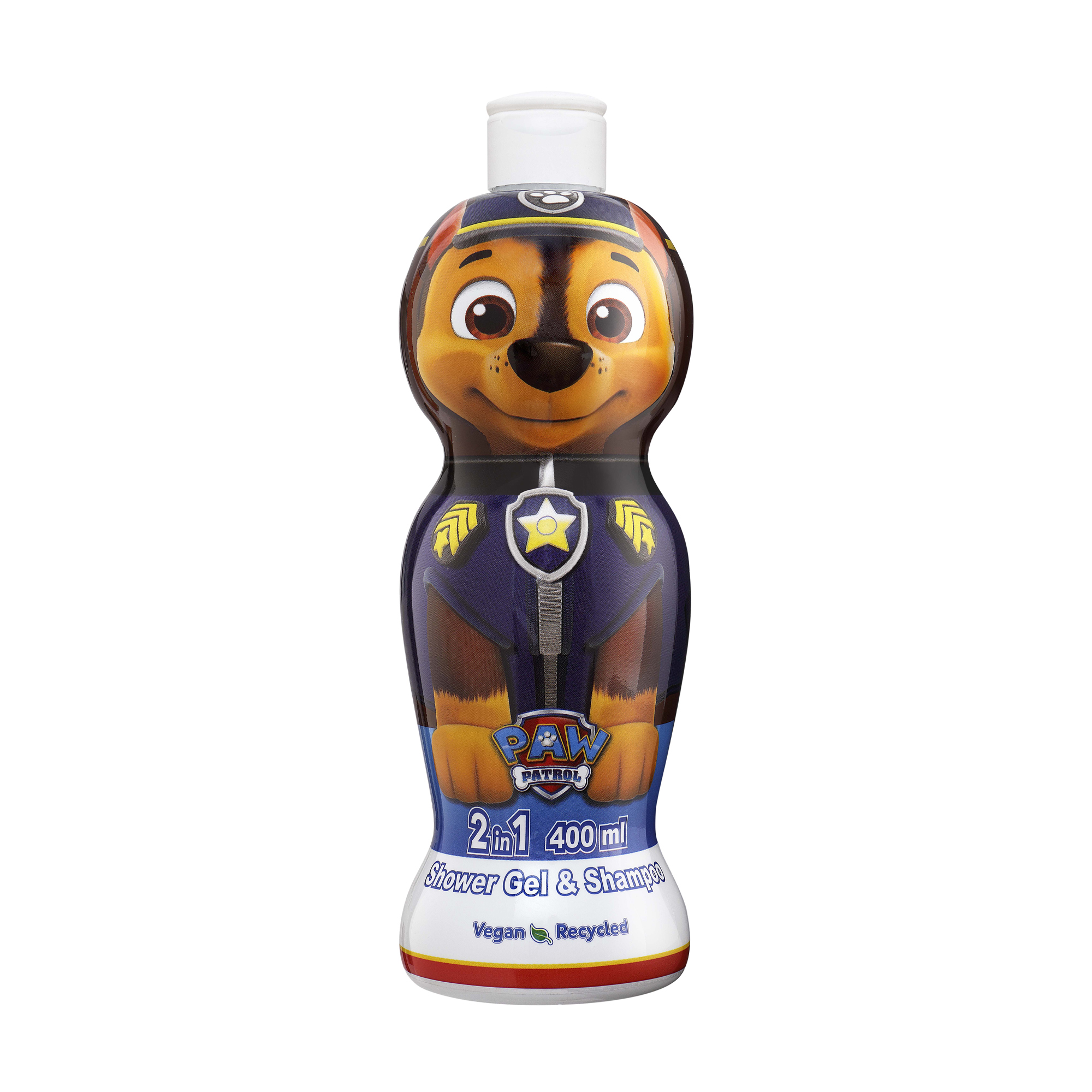 Дитячий шампунь-гель 2 в 1 для волосся та тіла Air-Val International Paw Patrol Chase Shower Gel &amp; Shampoo 2 In 1 1D, 400 мл